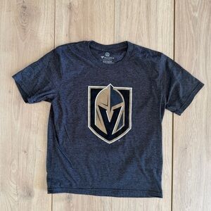 Kids Fanatics Graphic Tee Vegas Golden Knights Black and Gold Youth S